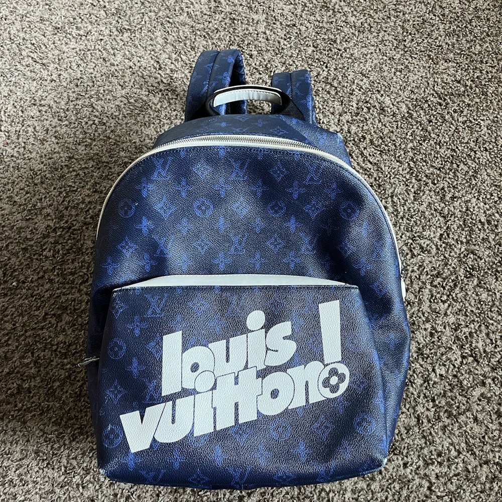 Louis Vuitton Navy Monogram Backpack